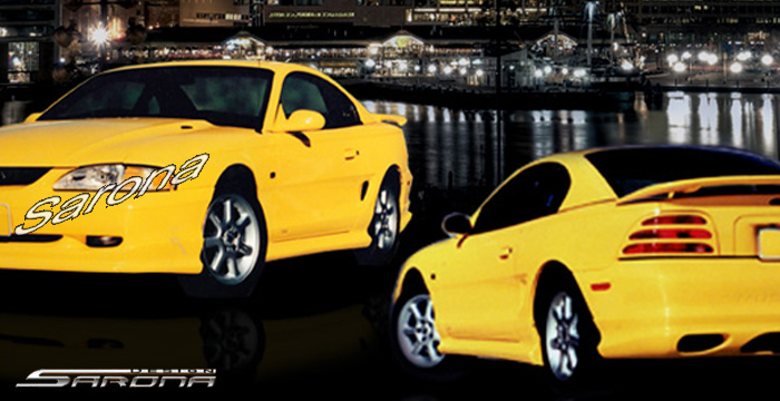 Custom Ford Mustang  Coupe & Convertible Side Skirts (1994 - 1998) - $375.00 (Part #FD-014-SS)